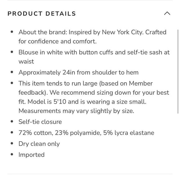 LAFAYETTE 148 NEW YORK | NEW White Wrap Blouse Button Back Top Women’s Size M - Picture 10 of 10